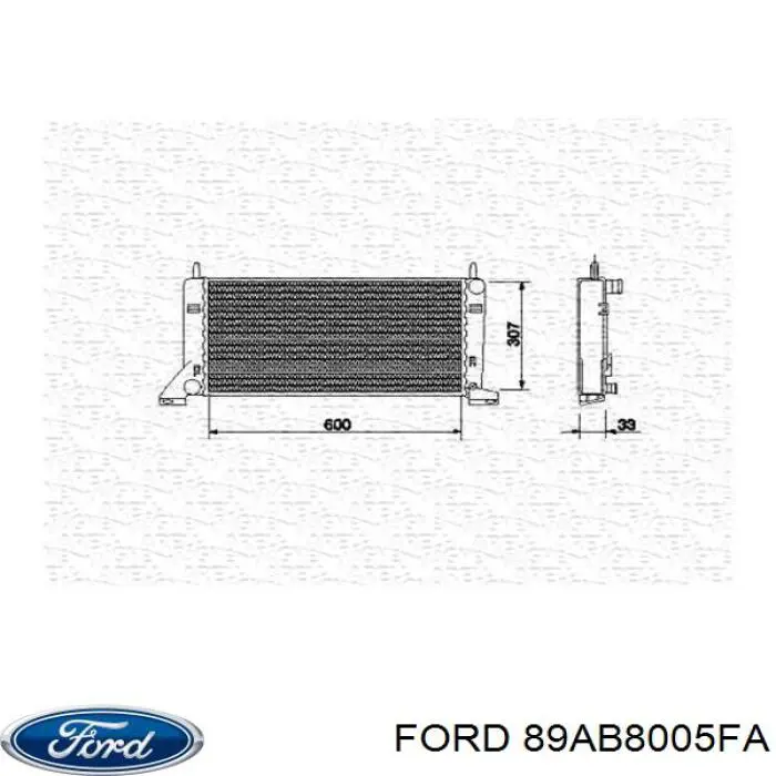 Радіатор основний Ford 89AB8005FA ціна, від 28.26 USD