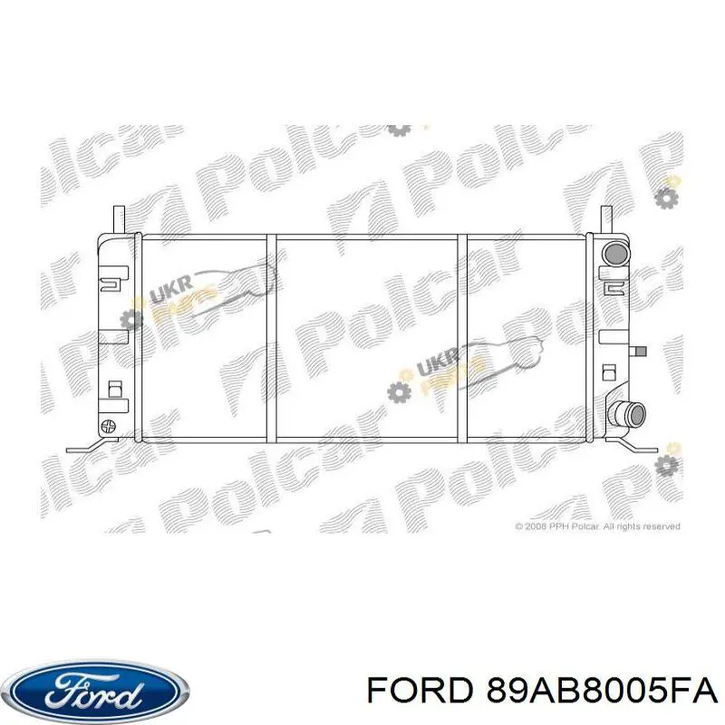 89AB8005FA Ford Радіатор охолодження двигуна