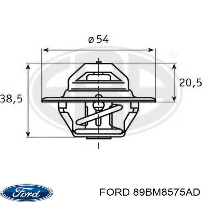 Автомобільний термостат Ford 89BM8575AD ціна, від 6.58 USD