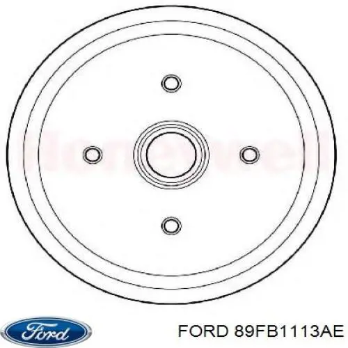 89FB1113AE Ford Барабан гальмівний задній