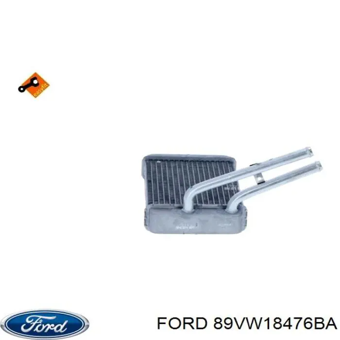89VW18476BA Ford Радіатор опалювача салону