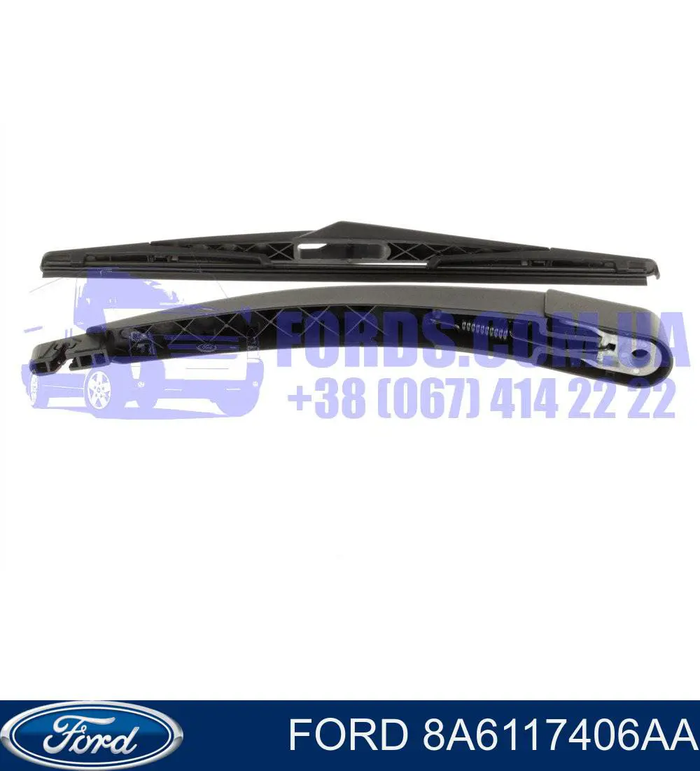 Купити 8A6117406AA Ford Важіль-поводок склоочисника заднього скла