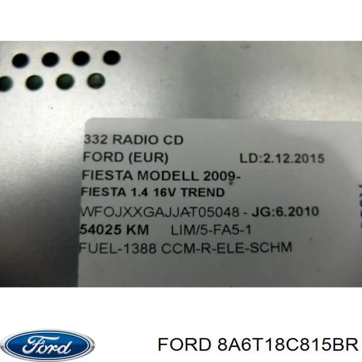  8A6T18C815BR Ford