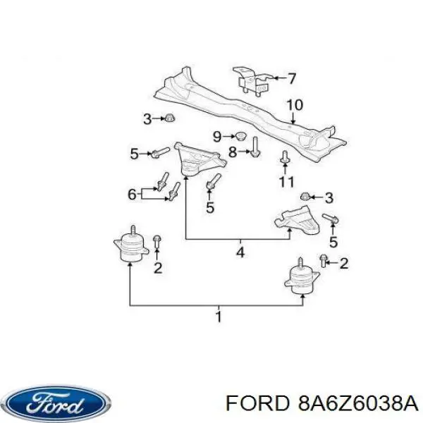 Купити 8A6Z6038A Ford 