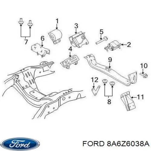  8A6Z6038A Ford