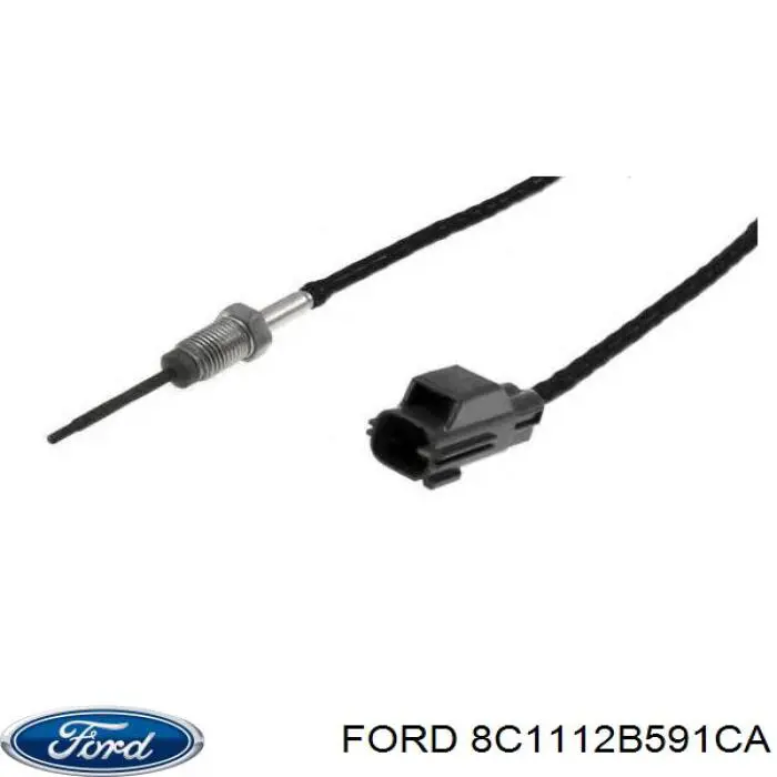 Купити 8C1112B591CA Ford Датчик температури відпрацьованих газів (ВГ), до каталізатора