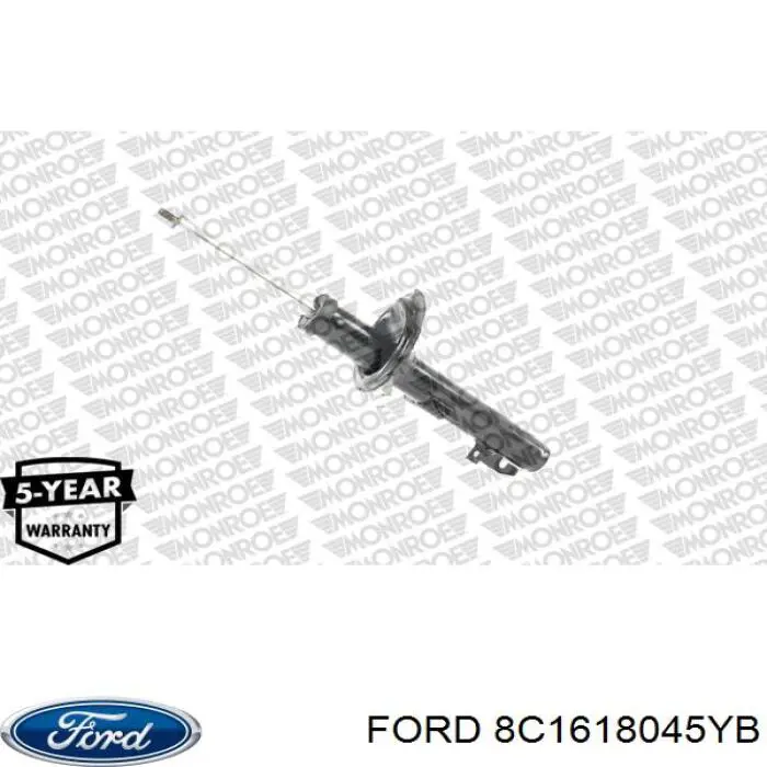 Амортизатор передній 8C1618045YB Ford