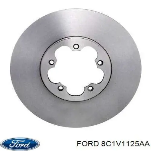 Диск переднього гальма Ford 8C1V1125AA ціна, від 69.91 USD