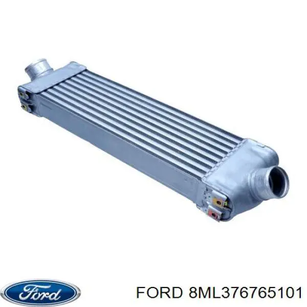 Радіатор интеркуллера 8ML376765101 Ford