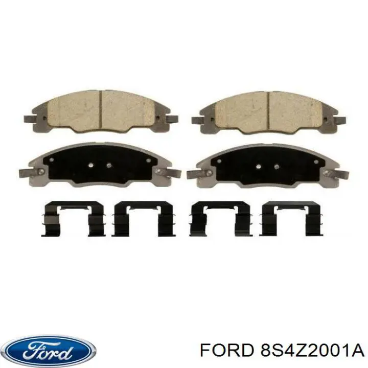 Гальмівні колодки Ford 8S4Z2001A ціна, від 35.39 USD