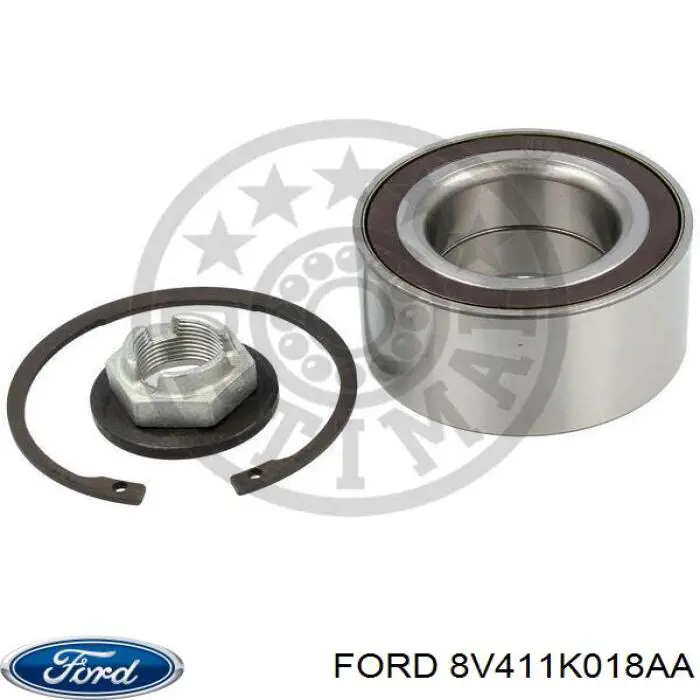 Комплект підшипник маточини передньої Ford 8V411K018AA ціна, від 26.95 USD