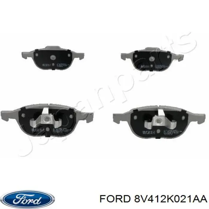 Передні тормозні колодки 8V412K021AA Ford