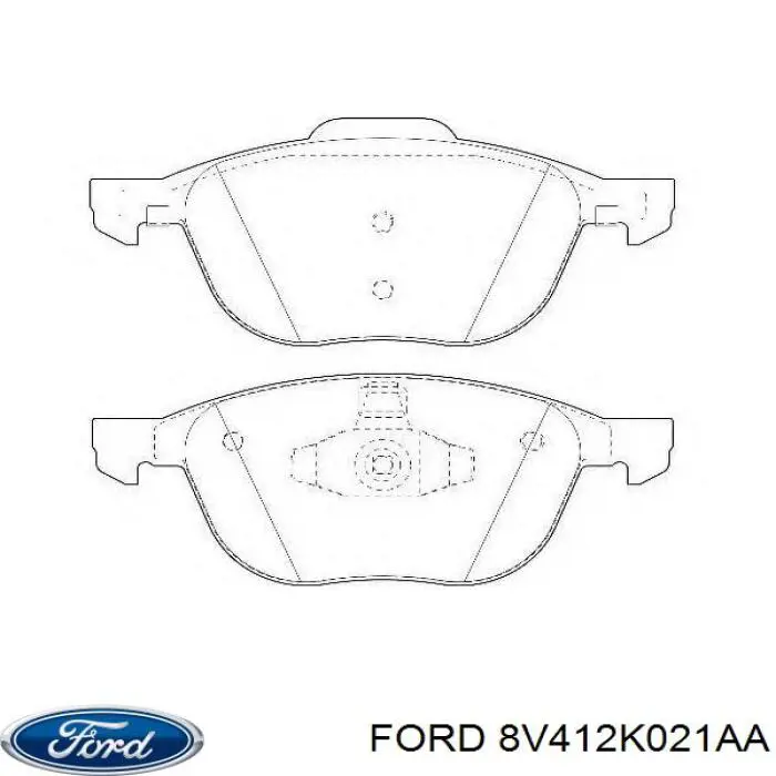 Тормозні колодки Ford 8V412K021AA