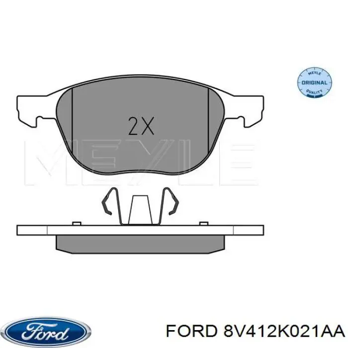 8V412K021AA Ford Передні гальмівні колодки