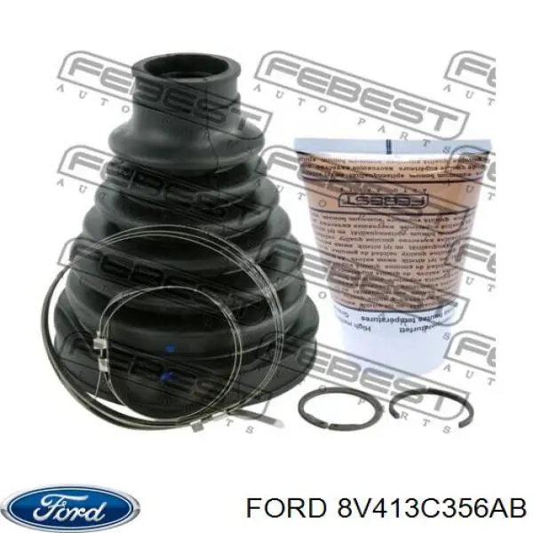 Шарнір кутових швидкостей передній лівий Ford 8V413C356AB ціна, від 48.14 USD