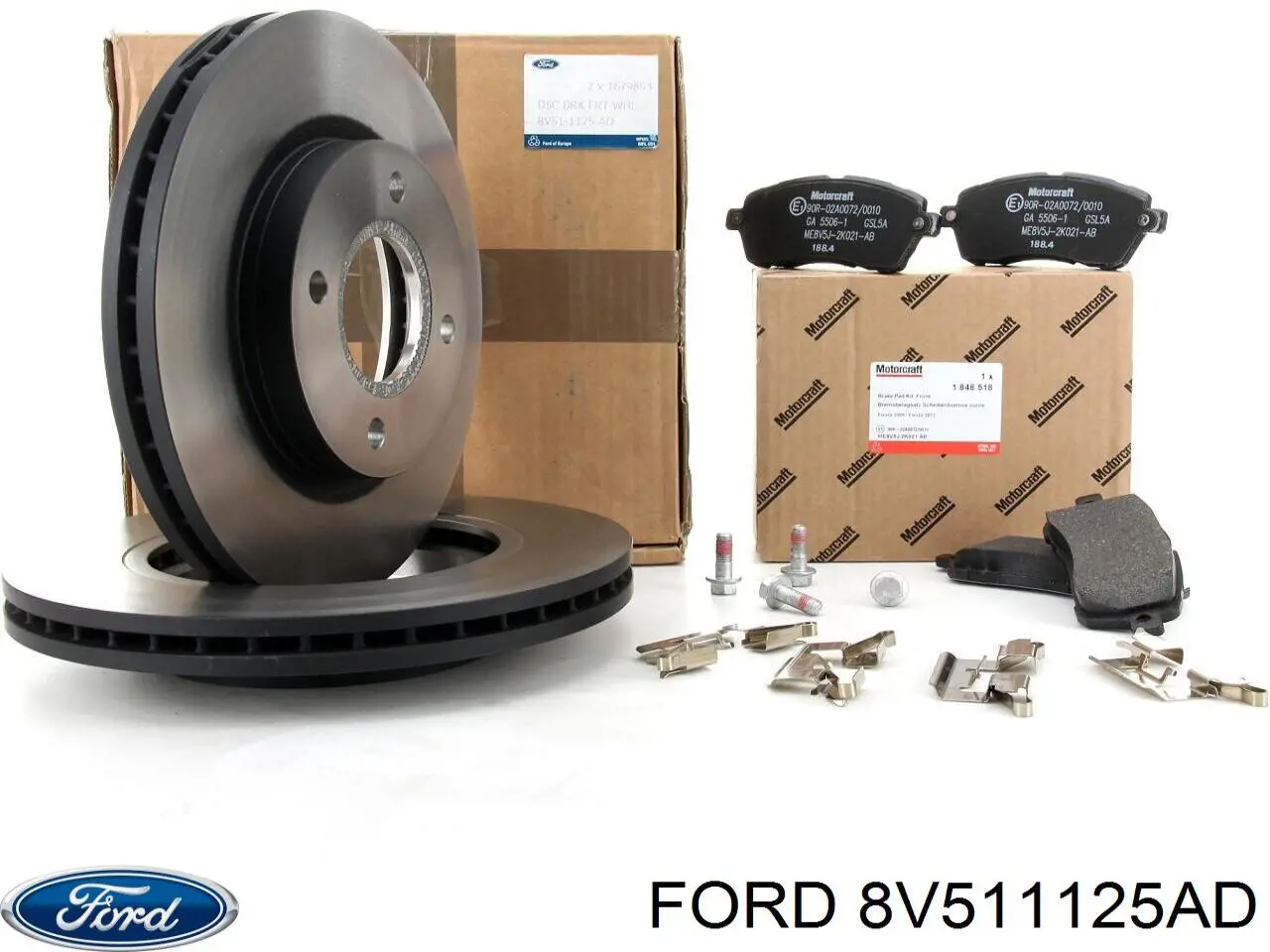Диск переднього гальма Ford 8V511125AD ціна, від 37.51 USD