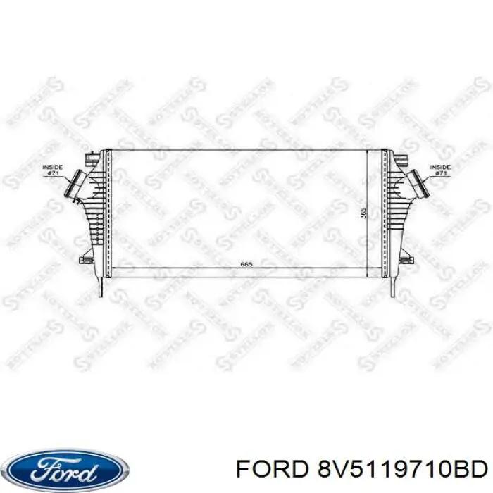 Радіатор охолодження кондиціонера Ford 8V5119710BD