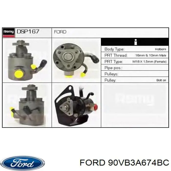 Насос ГПК Ford 90VB3A674BC ціна, від  USD