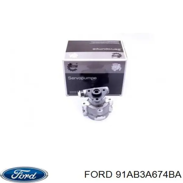 91AB3A674BA Ford насос гідропідсилювача керма (гпк)