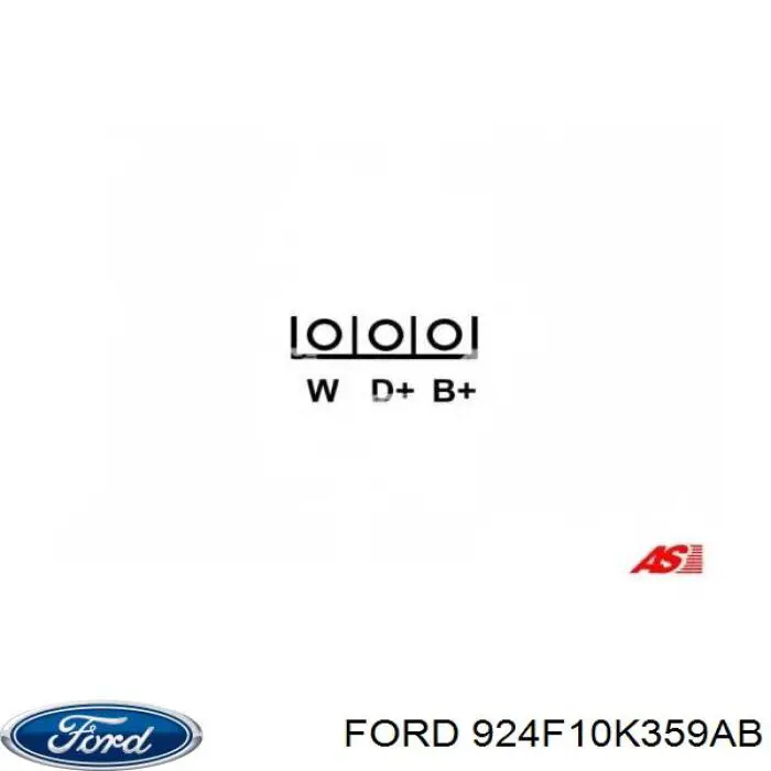 Генератор автомобільний Ford 924F10K359AB