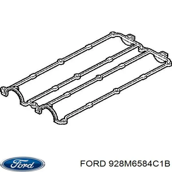 Прокладка клапанної кришки двигуна 928M6584C1B Ford