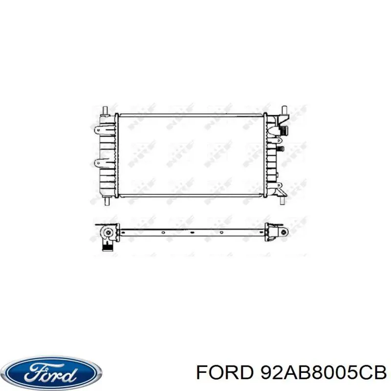 Радіатор основний Ford 92AB8005CB ціна, від 54.74 USD