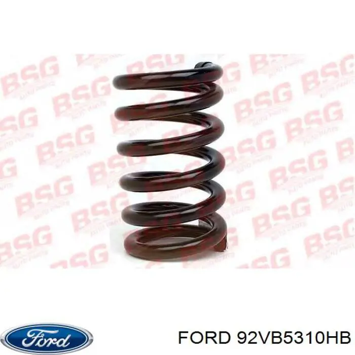 Пружина передня Ford 92VB5310HB ціна, від 41.63 USD