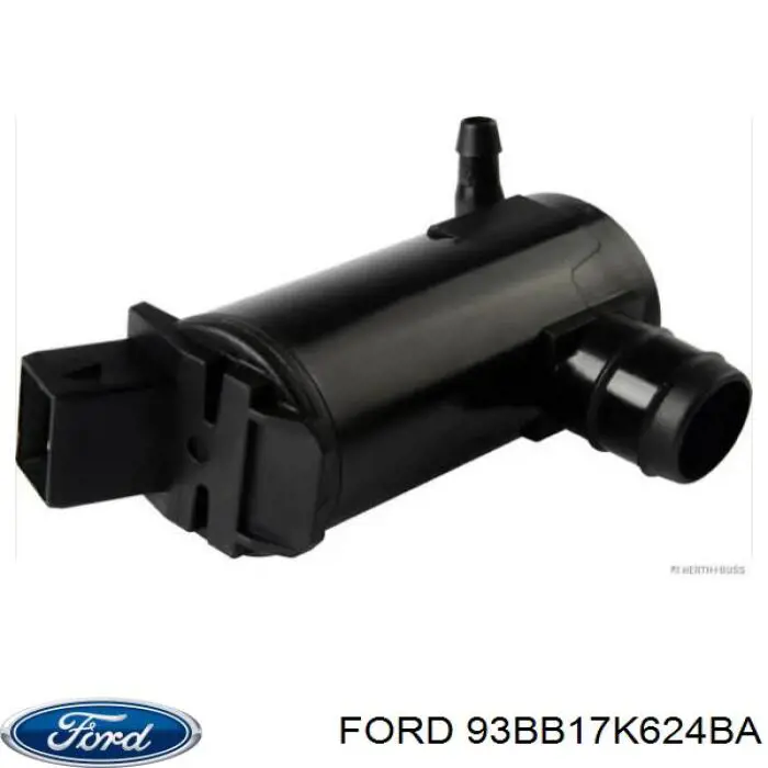 Насос-двигун омивача скла, перед/зад 93BB17K624BA Ford