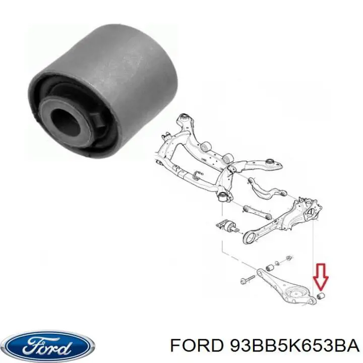 Купити 93BB5K653BA Ford Сайлентблок цапфи задньої