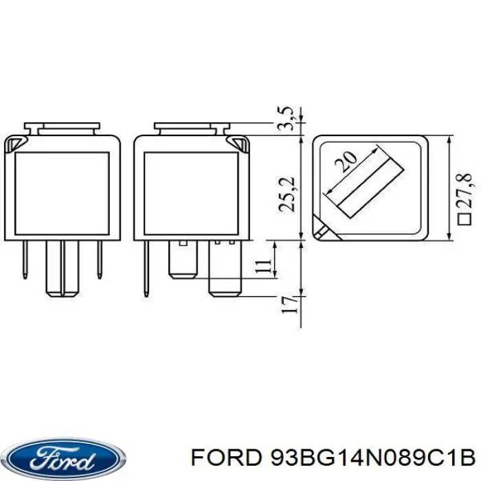  93BG14N089C1B Ford