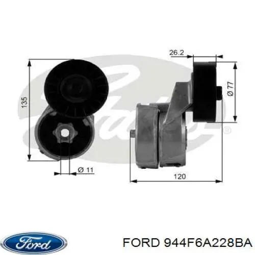 944F6A228BA Ford Натяжна планка поліклинового ременя