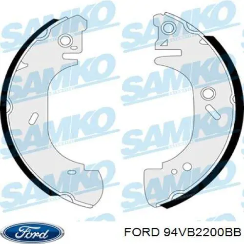 Купити 94VB2200BB Ford Колодки гальмові задні, барабанні