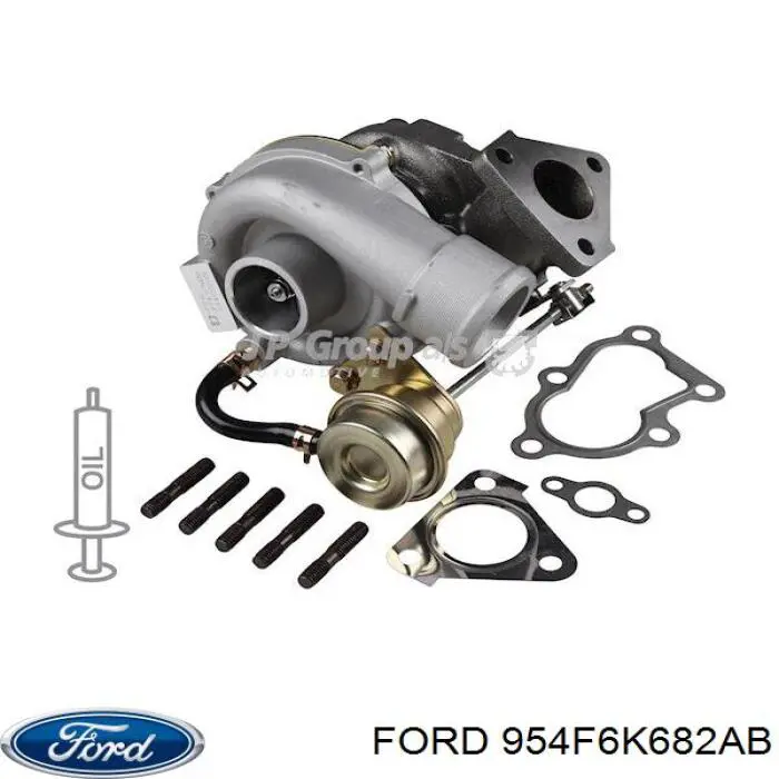 Турбіна Ford 954F6K682AB ціна, від 264.42 USD