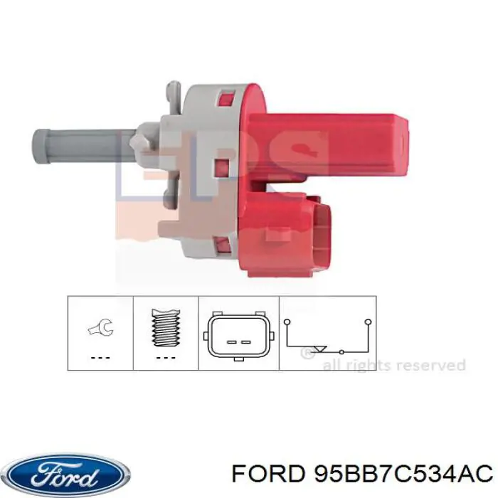 Купити 95BB7C534AC Ford Датчик включення зчеплення