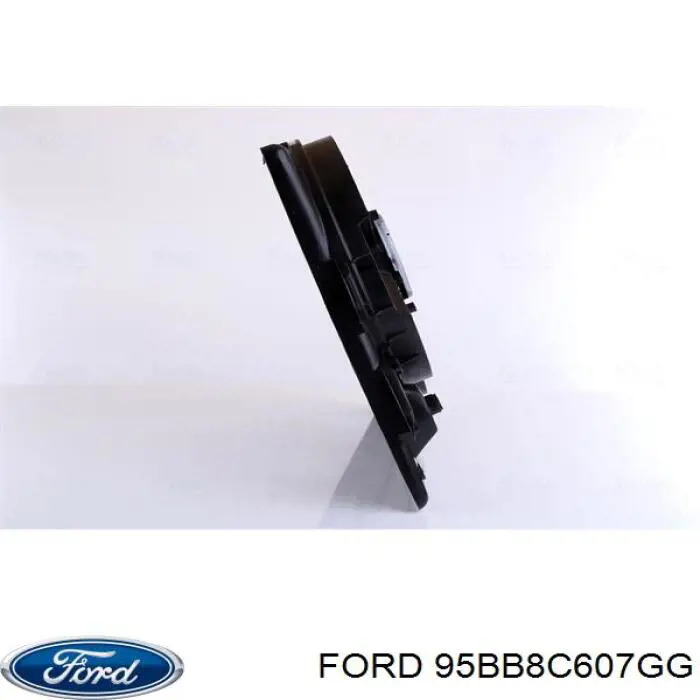 Купити 95BB8C607GG Ford Дифузор радіатора охолодження, в зборі з двигуном і крильчаткою