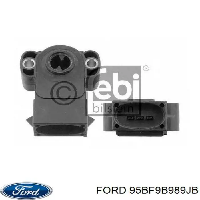 95BF9B989JB Ford датчик положення дросельної заслінки (потенціометр)