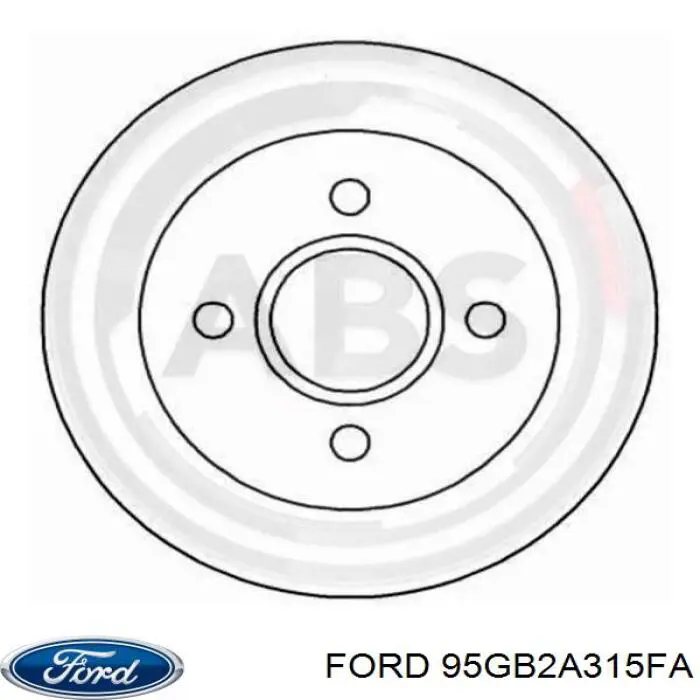 Купити 95GB2A315FA Ford Ротор гальмівний