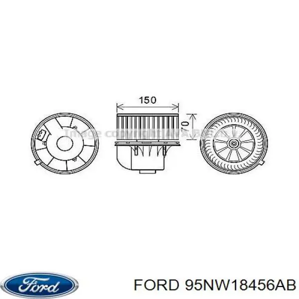 Моторчик пічки Ford 95NW18456AB