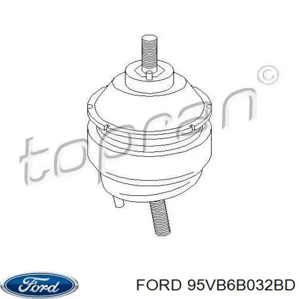 Ліва подушка двигуна Ford 95VB6B032BD ціна, від 30.64 USD