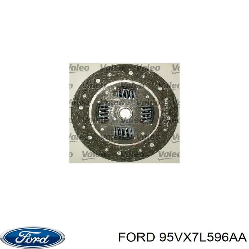 Комплект зчеплення (3 частини) Ford 95VX7L596AA ціна, від 107.77 USD