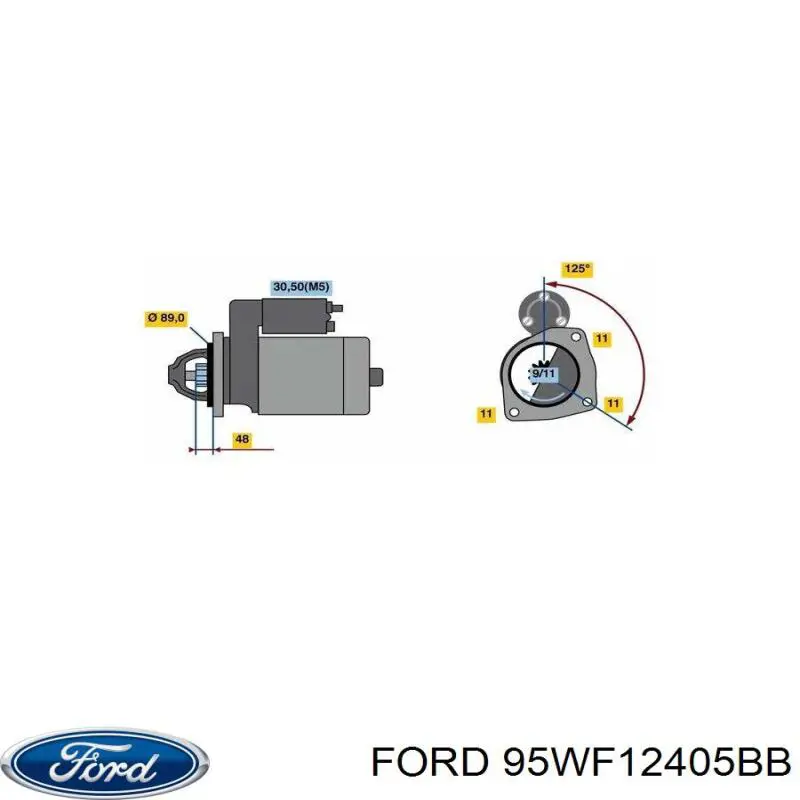 Купити 95WF12405BB Ford Свічка запалювання
