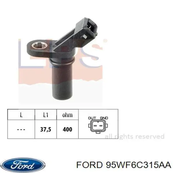 95WF6C315AA Ford датчик положення (оборотів коленвалу)