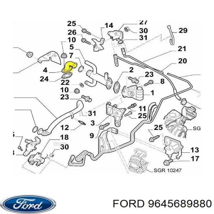  Ford 9645689880 ціна, від 5.34 USD