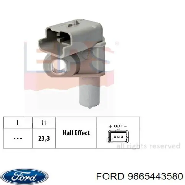 9665443580 Ford датчик положення розподільного