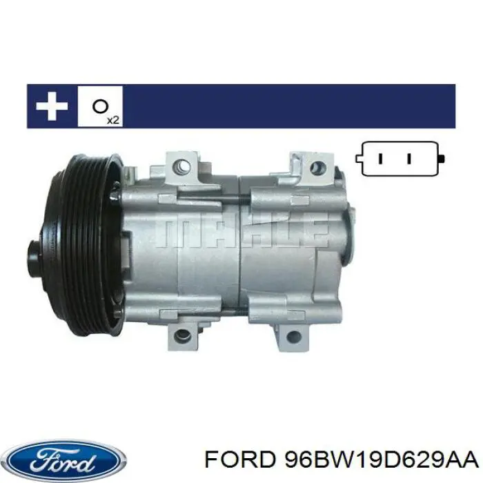 Компресор кондиціонера 96BW19D629AA Ford