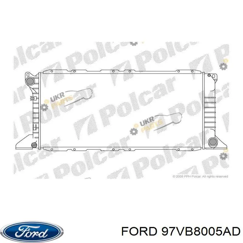 Радіатор основний Ford 97VB8005AD ціна, від 122.05 USD