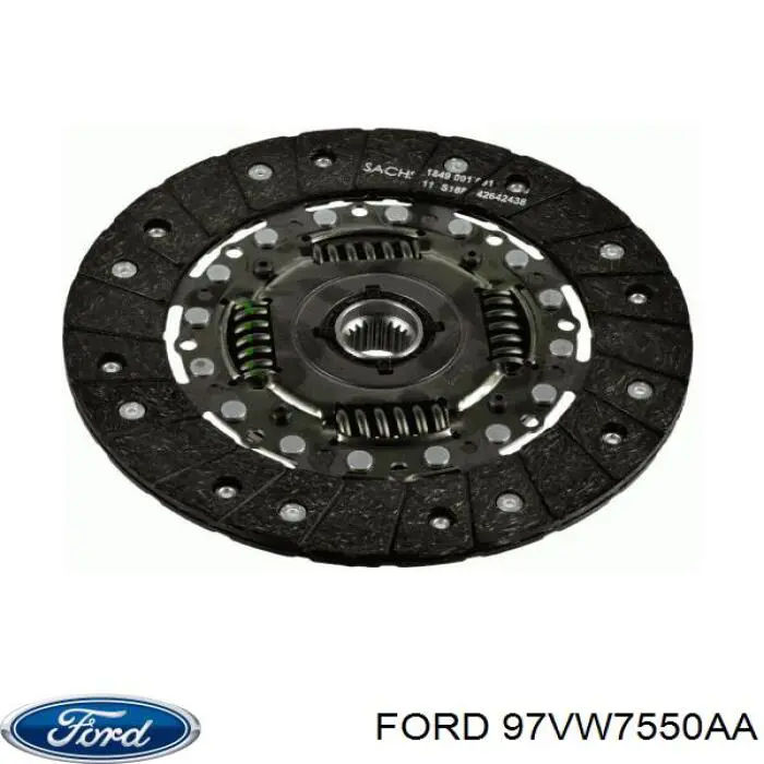 Зчеплення Ford 97VW7550AA ціна, від 102.08 USD