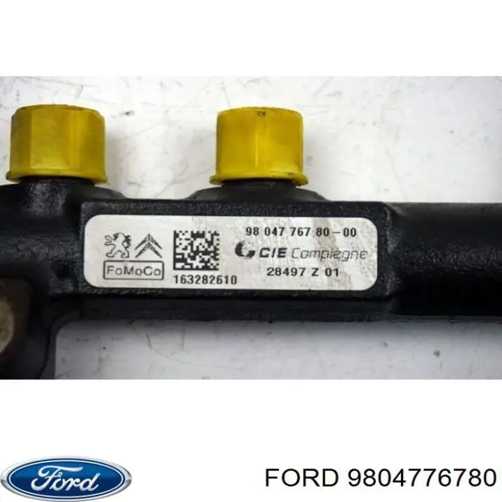 Рампа форсунок системи упорскування палива Ford 9804776780 ціна, від 13.00 USD