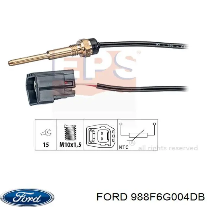 Датчик температури охолоджуючої рідини 988F6G004DB Ford