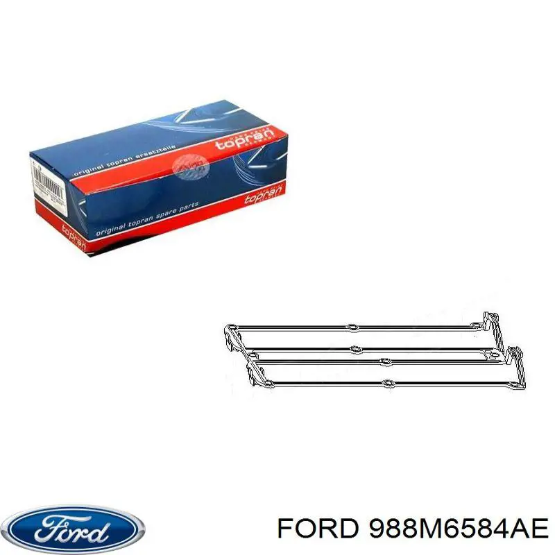 Прокладка клапанної кришки двигуна 988M6584AE Ford